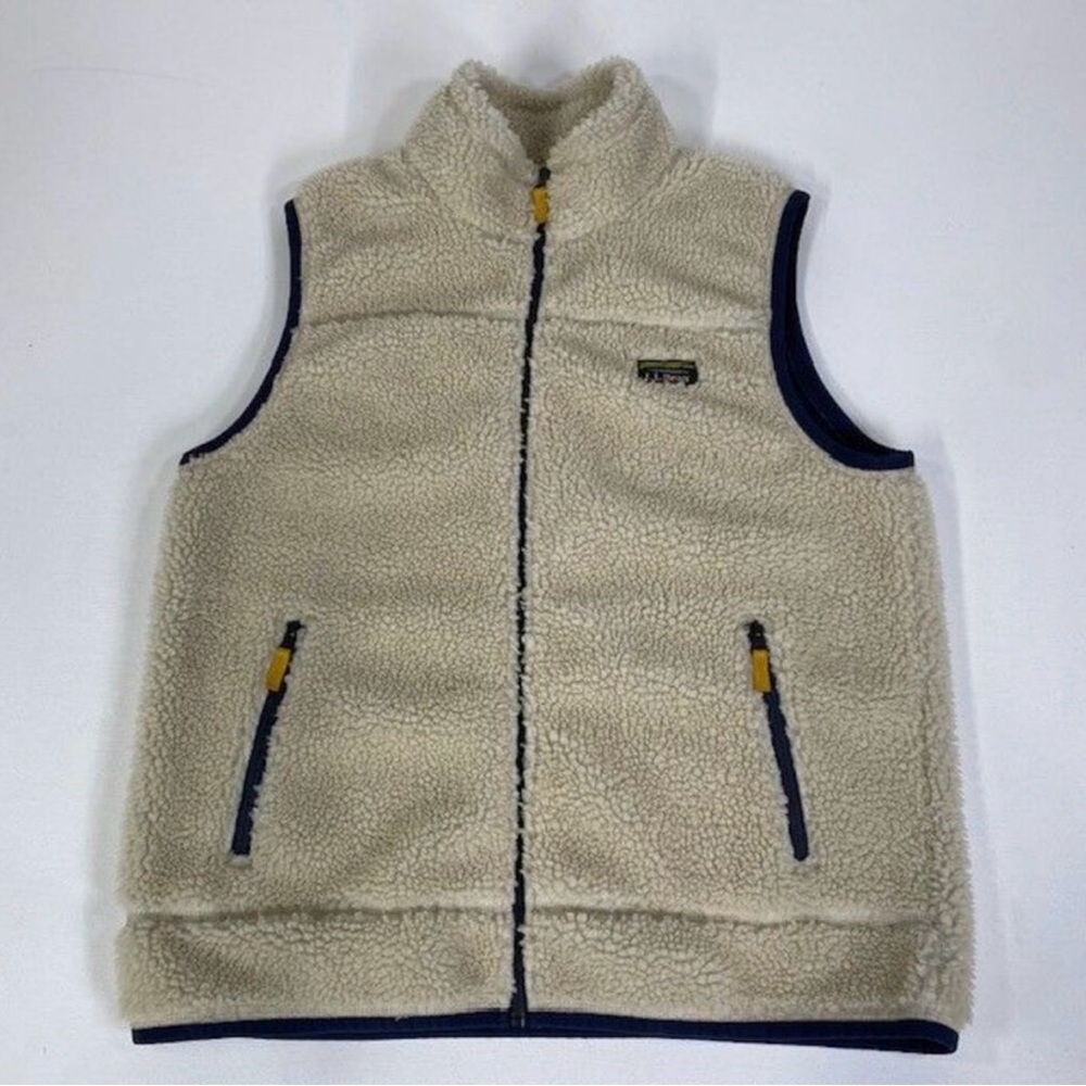 L.L. Bean Cream Sherpa Vest